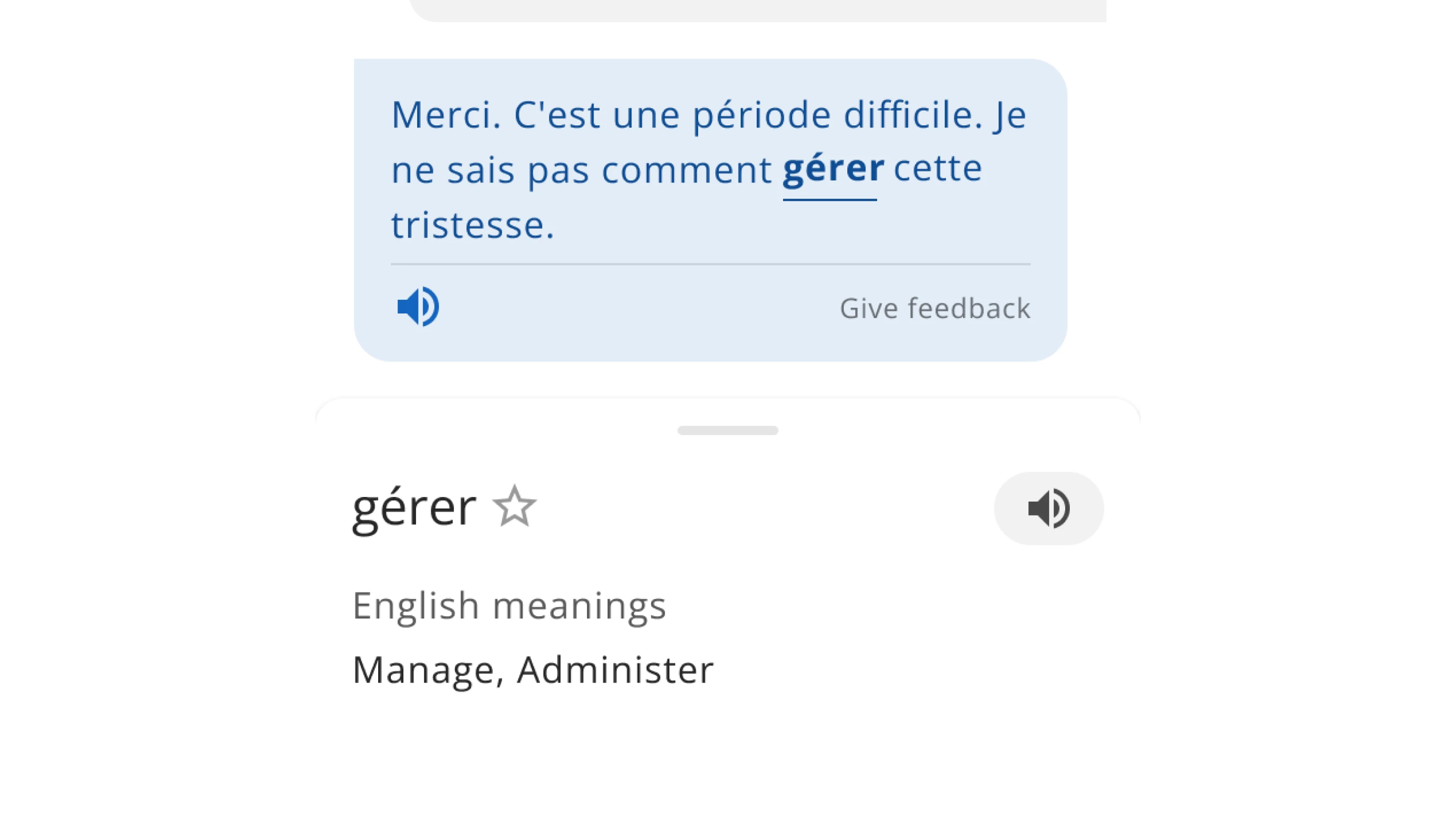 Tap for meaning sheet helping a missionary understand an unfamiliar word